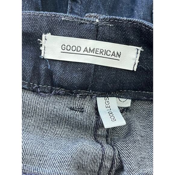 Good American Jeans Size 26 Good Legs High Rise Dark Wash Ankle Preppy - Picture 8 of 9